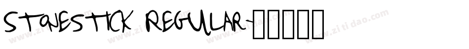 Stonestick Regular字体转换